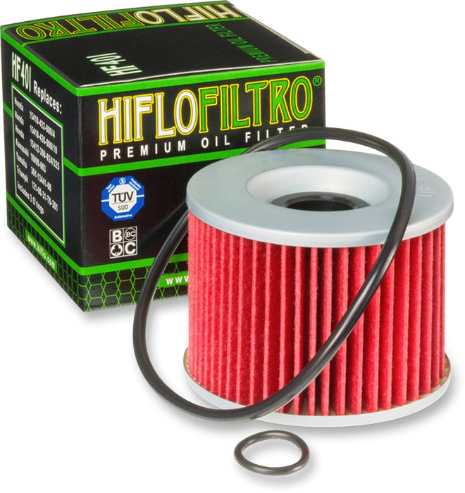 HiFloFiltro HF401 Premium Oil Filter, Single