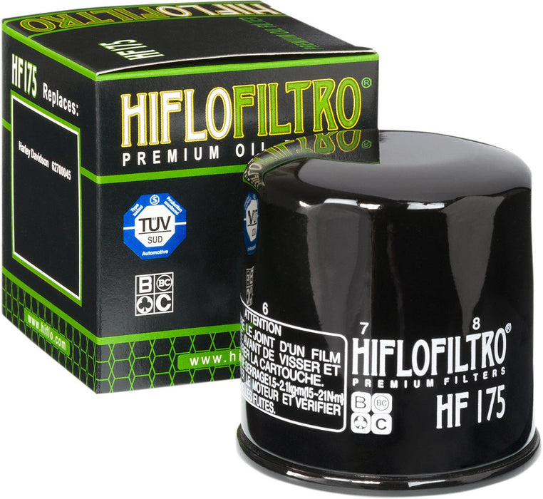 Hiflofiltro HF175 Premium Oil Filter, l: 8 h: 9 w: 8