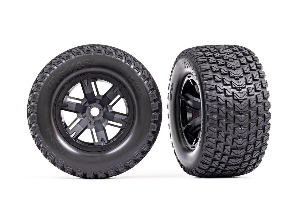 Traxxas T&W X-Maxx Black Wheel Gravix Tire TRA7877