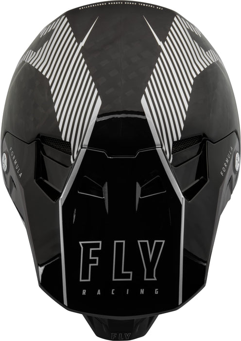 Fly Racing 2023 Adult Formula Carbon Tracer Helmet (Silver/Black, XX-Large)