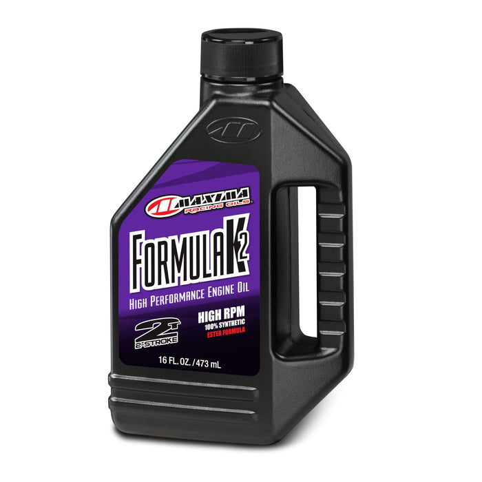 Maxima 22916 Formula K2 2-Stroke Synthetic Racing Premix Oil - 16 oz. Bottle