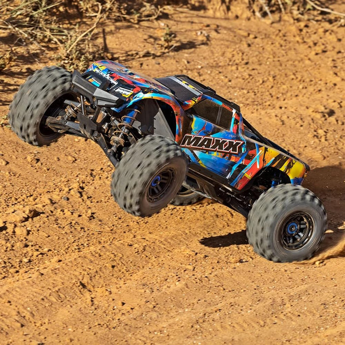 TRAXXAS Maxx Wide Colourful 1:10 RC Model Car Monster Truck 4WD RtR 2.4GHz