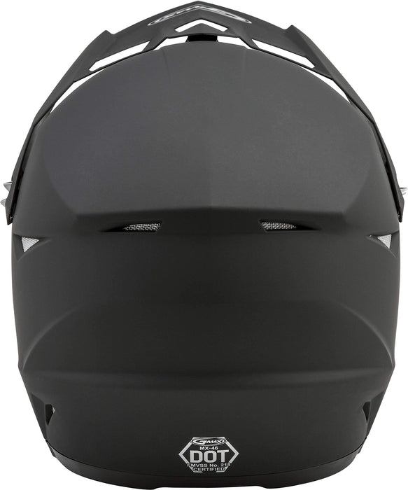 GMAX MX-46 Full Face Off-Road Helmet - Matte Black (Small)