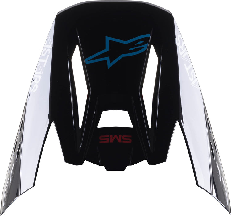 Alpinestars S-M5 Bond Visor Black/Cyan Glossy (8983422-1281-OS)