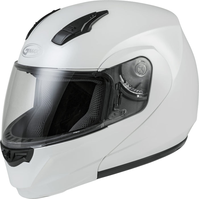 GMAX MD-04, DOT Approved Modular Helmet for Motorcycles, Scooters, Spyders, Mopeds and More (Pearl White)