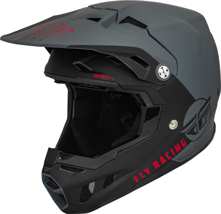 Fly Racing 2023 Formula CC Driver Helmet (Matte Grey/Black, Youth Large)