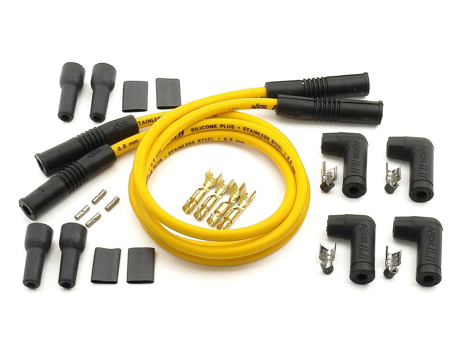 ACCEL 170082 8.8mm Yellow Universal Spark Plug Wire Set