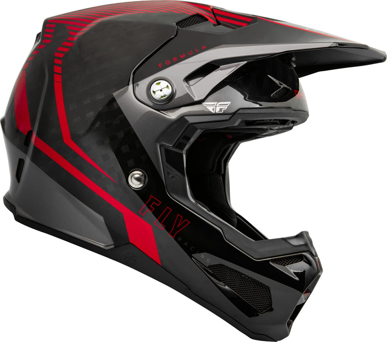 Fly Racing 2023 Formula Carbon Tracer Helmet (Red/Black, Youth Large)