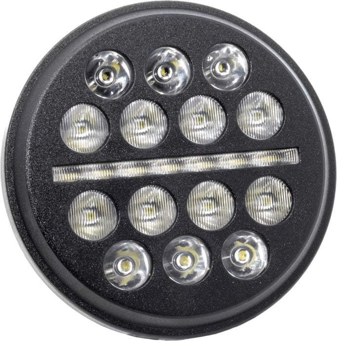 Letric Lighting Co LLC-LHC-5B 5.75in. LED Headlight - Buck-Shot Style LED - Black