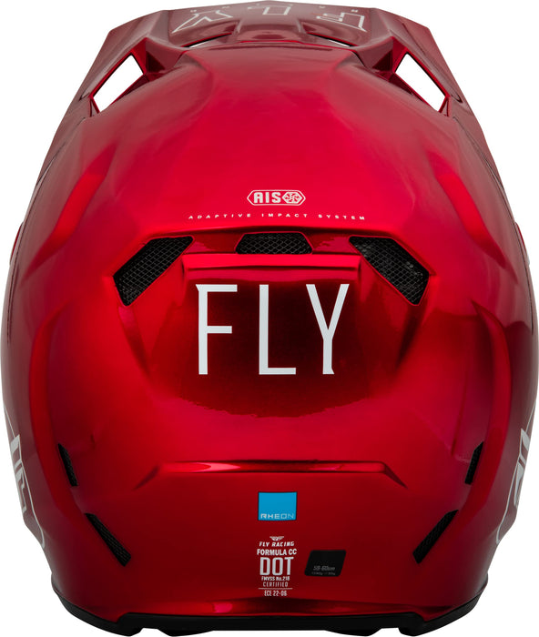 Fly Racing 2023 Adult Formula CC Driver Helmet (Metallic Red/White, XX-Large)