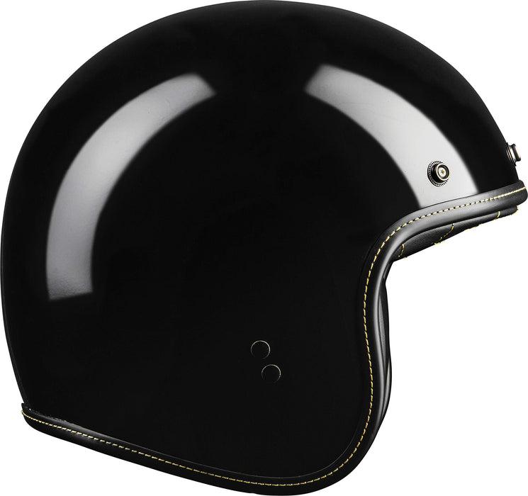 Highway 21 Motorcycle .38 Open Face Helmet (Matte Black, X-Large)