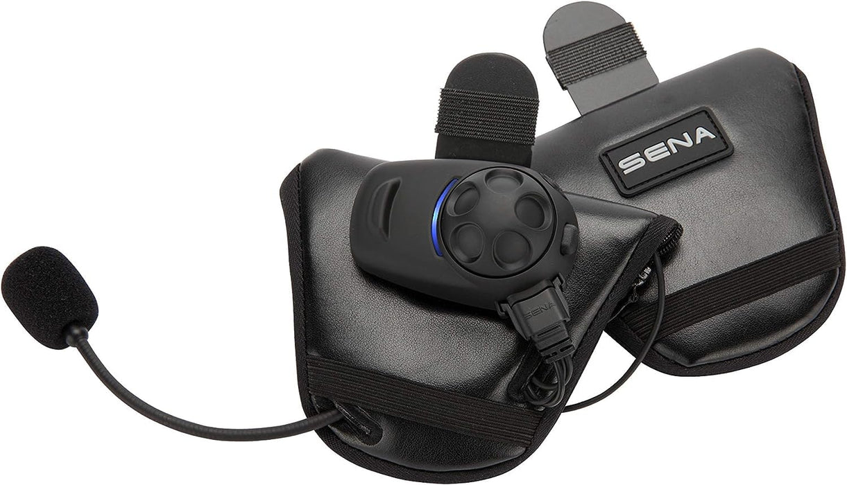 Sena SPH10H-FM-01 Motorcycle Bluetooth Stereo Headset and Intercom with Built-in FM Tuner for Half Helmets, black