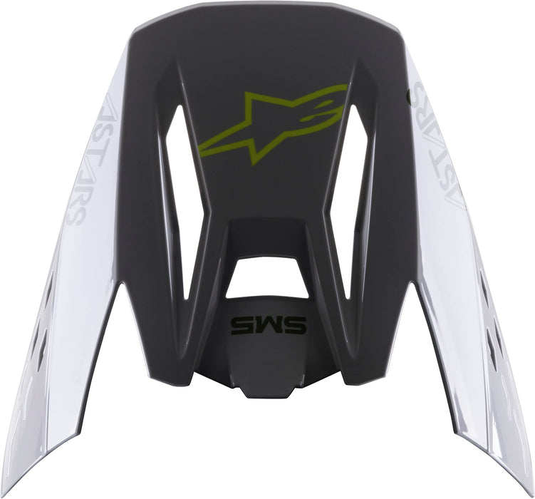 Alpinestars S-M5 Bond Visor Silver/Yellow Fluo Glossy (8983422-1915-OS)