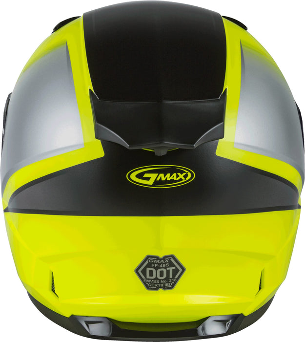 FF-49S HAIL SNOW HELMET W/ELEC SHIELD MATTE HI-VIS/BLK/GRY 2X