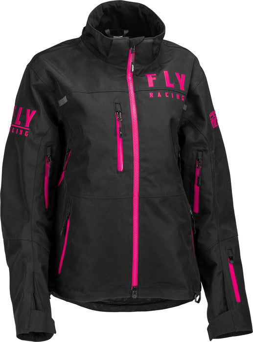 Fly Racing 2023 Women's Carbon Jacket (Black/Pink, XX-Large)