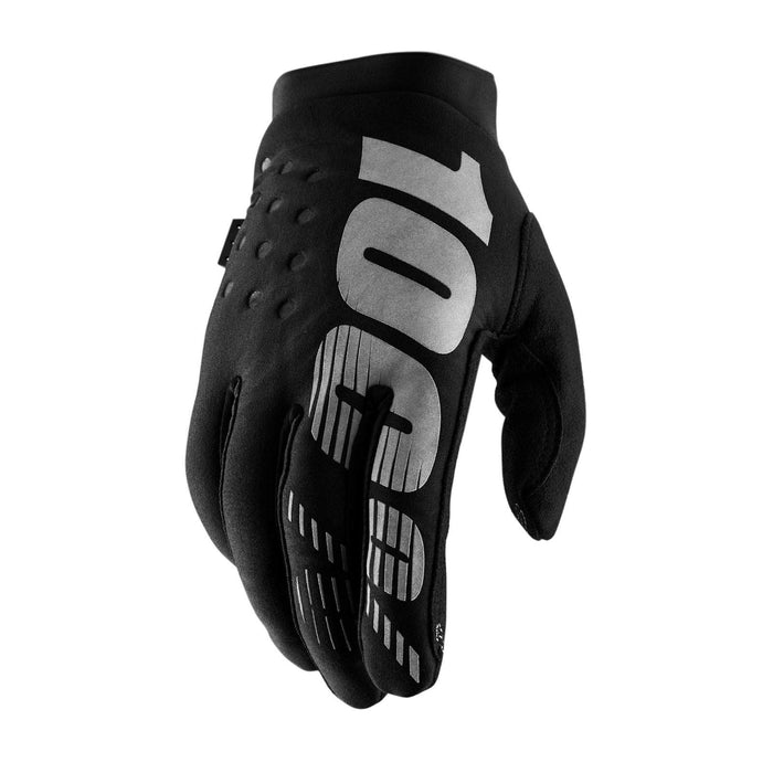 100% Brisker Gloves Black Sm 10003-00000