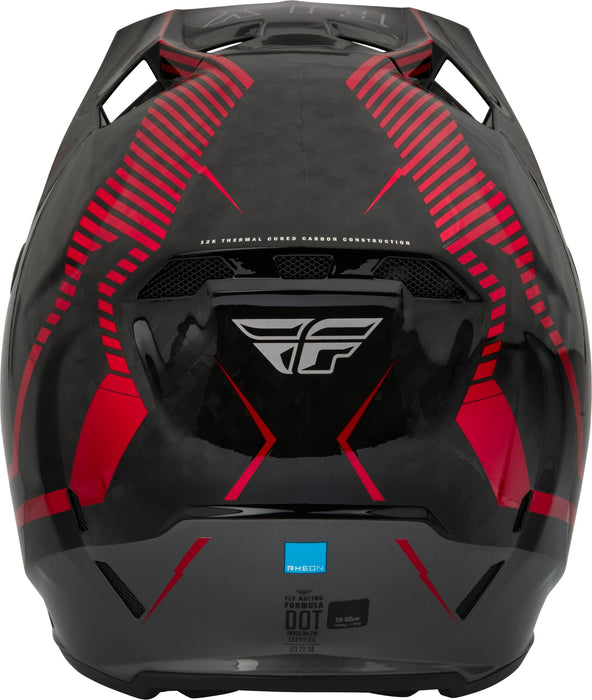 Fly Racing 2023 Formula Carbon Tracer Helmet (Red/Black, Youth Large)