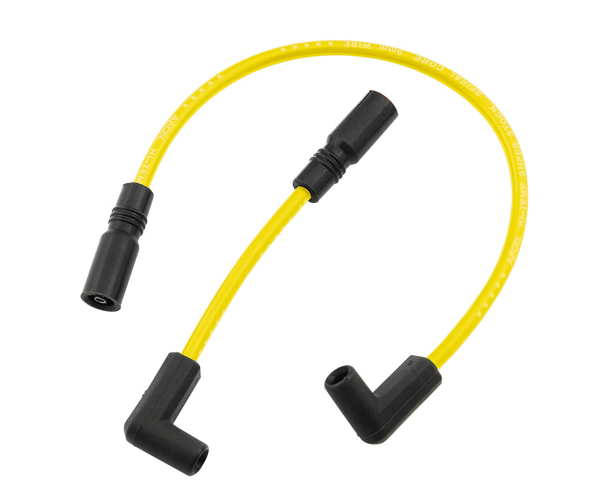 ACCEL Motorcycle 171097-Y Custom Wire Set - 1999-2008 Buell All Models / 1999-2017 Dyna FXD (Carb or FI) - 8MM - Yellow