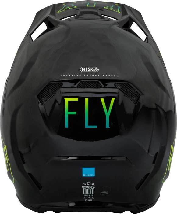 Fly Racing 2023 Adult Formula CC Driver Helmet (Black/Blue/Hi-Vis, X-Small)