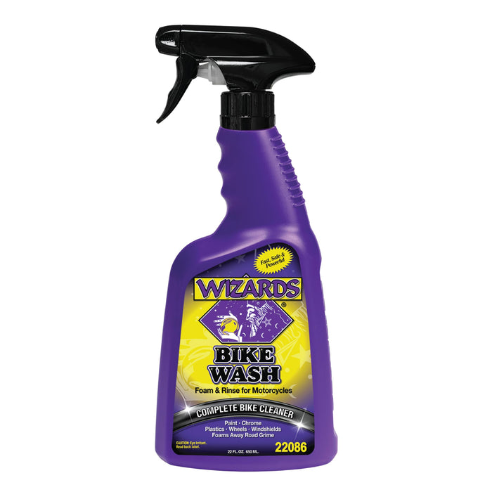 Wizards Bike Wash - Cleaner For Motorcycle Washing Kit- Quick Detailer for Bike Kit with Bug Remover - For Your Motorcycle Accessories and Detail Kit - 22 oz