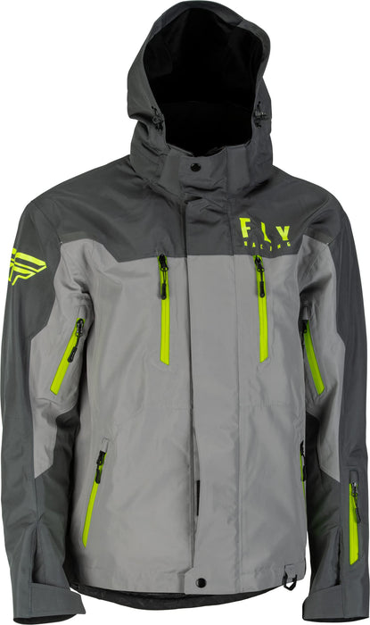 Fly Racing 2023 Incline Jacket (Black/Grey/Hi-Vis, XX-Large)