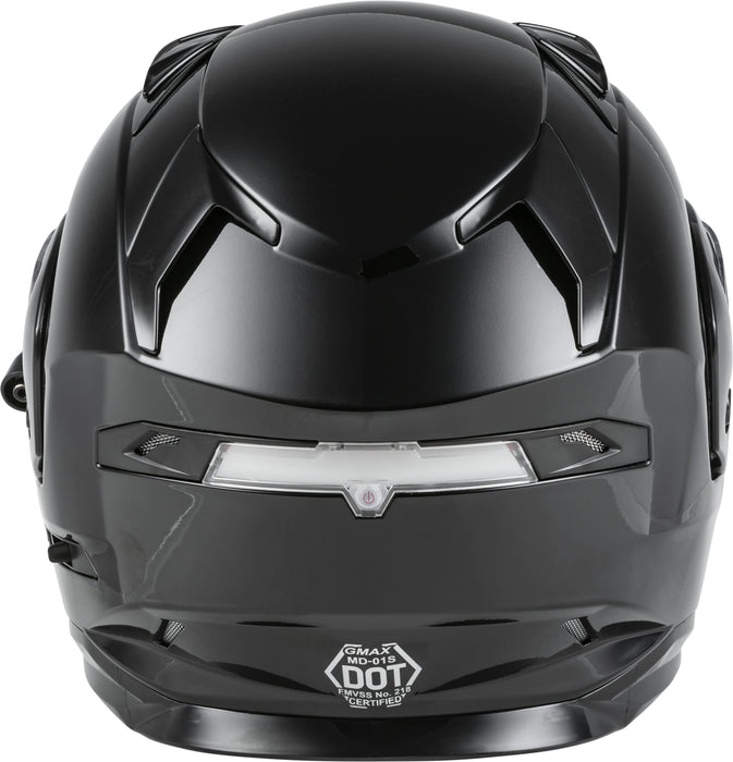 GMAX MD-01S, DOT Approved Modular Helmet, Electric Dual Lens Shield for Snow & Motor Sports, (Black, XXX-Large)