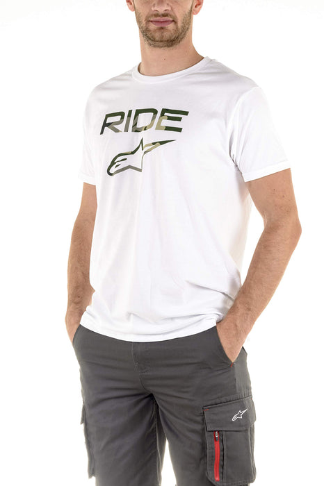 Alpinestars Unisex-Adult Ride 2.0 CamoTee-White (X-Large) (Multi, One Size)