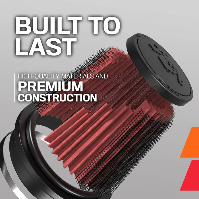 K&N Universal Clamp-On Air Intake Filter: High Performance, Premium Washable, Replacement Filter: Flange Diameter: 2.125 In, Filter Height: 4 In, Flange Length: 0.625 In, Shape: Oval Straight, RC-2900