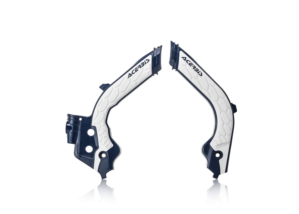 Acerbis X-Grip Frame Guard (BLUE/WHITE) For 19-22 HUSQVARNA FC450HQ