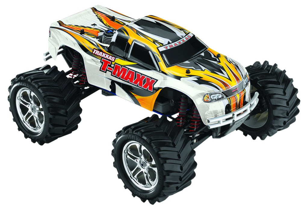 Traxxas T-Maxx Classic: Powered 4WD Maxx Monster Truck with TQ 2.4 GHz Radio (1/10 Scale) White