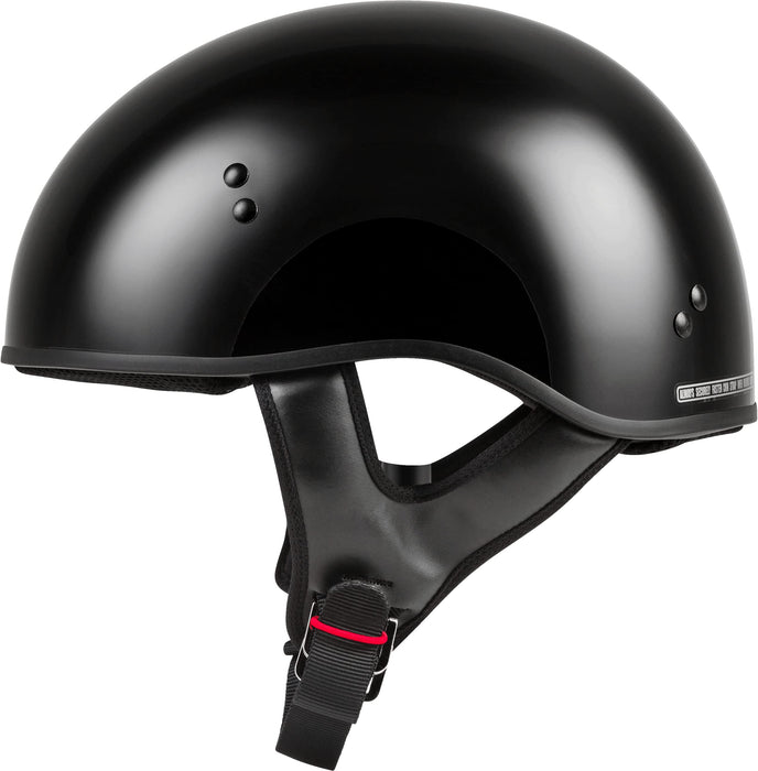 GMAX HH-45 Half-Helmet, DOT Approved for Motorcycle, Moped, Scooter and More (Black 2X)