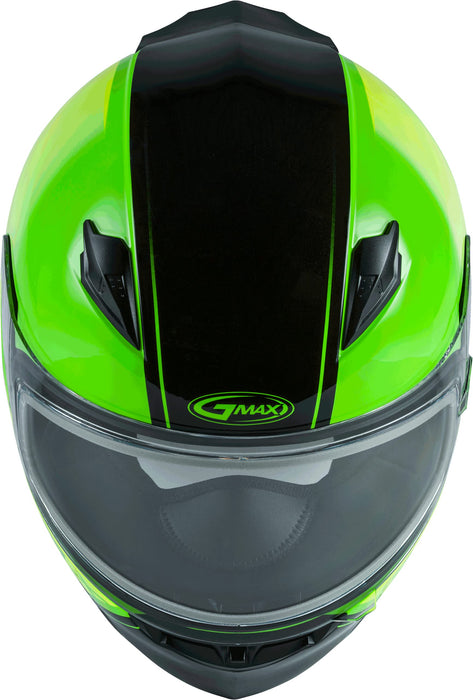 FF-49S Full-FACE Hail Snow Helmet NEON GRN/HI-VIS/BLK LG