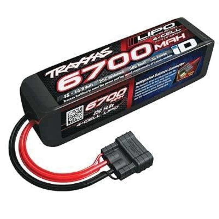 Traxxas 2890X 6700 mAh 14.8V 4-Cell 25C LiPo Battery Vehicle