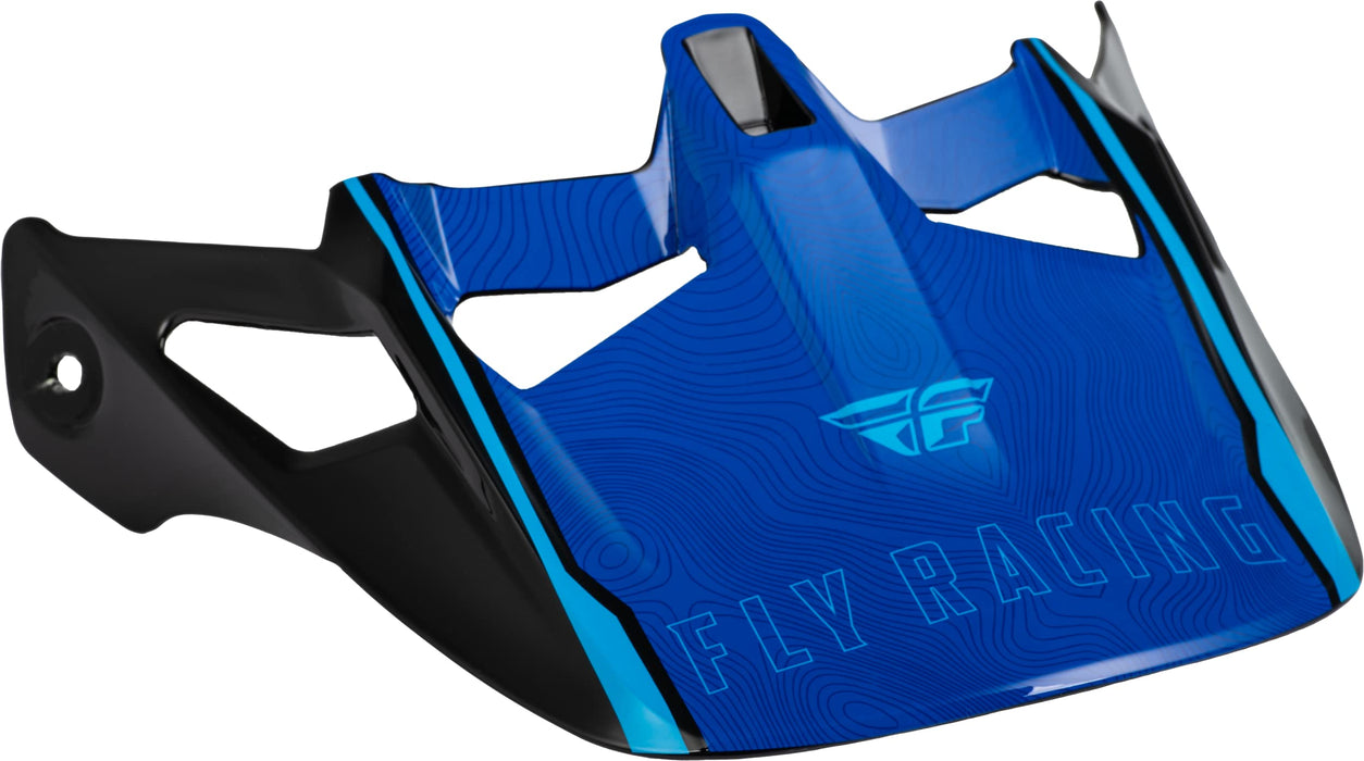 Fly Racing 73-92841 Werx-R Helmet Visor Blue Carbon