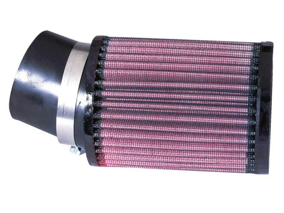 K&N Universal Clamp-On Air Intake Filter: High Performance, Premium, Washable, Replacement Air Filter: Flange Diameter: 2.4375 In, Filter Height: 5 In, Flange Length: 2 In, Shape: Round, RU-1760,black