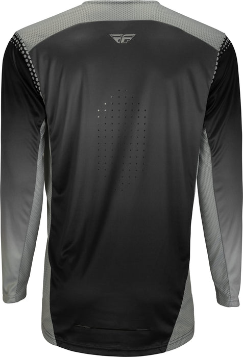 Fly Racing 2023 Adult Lite Jersey (Black/Grey/White, Large)