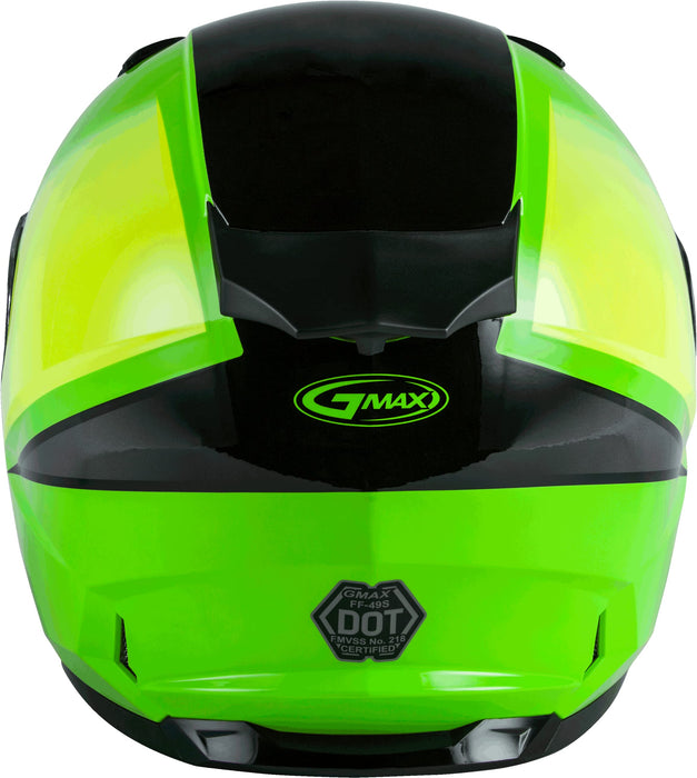 FF-49S Full-FACE Hail Snow Helmet NEON GRN/HI-VIS/BLK 2X