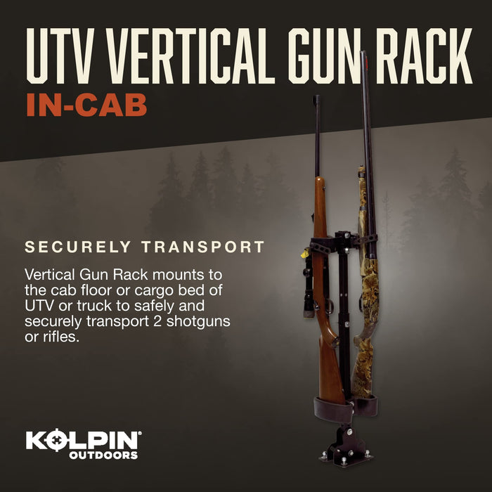 Kolpin UTV Gun Rack - 20073,Black