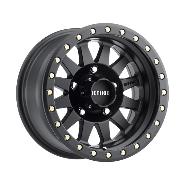 Method MR304 Double Standard 17x8.5 0mm Offset 5x5.5 108mm CB Matte Black Wheel MR30478555500