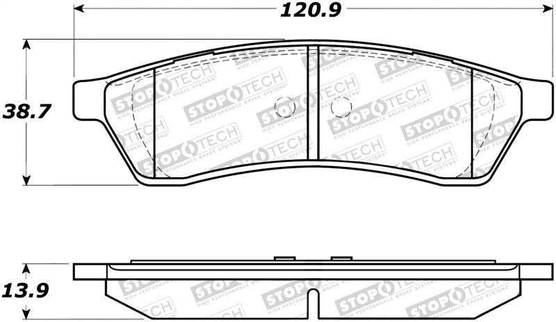 StopTech Street Brake Pads 308.103