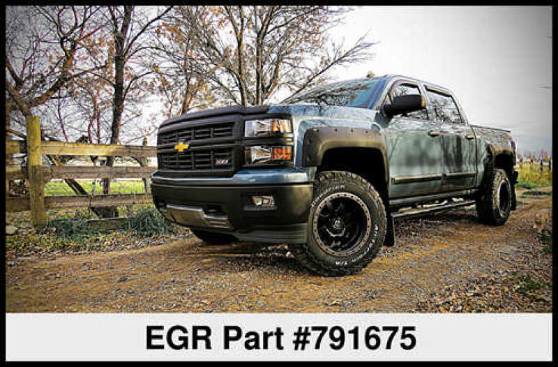 EGR 14+ Chev Silverado 5ft Bed Bolt-On Look Fender Flares Set Matte 791675