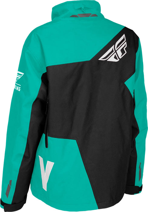 Fly Racing 2023 Women's SNX Pro Jacket (Black/Mint, X-Large)