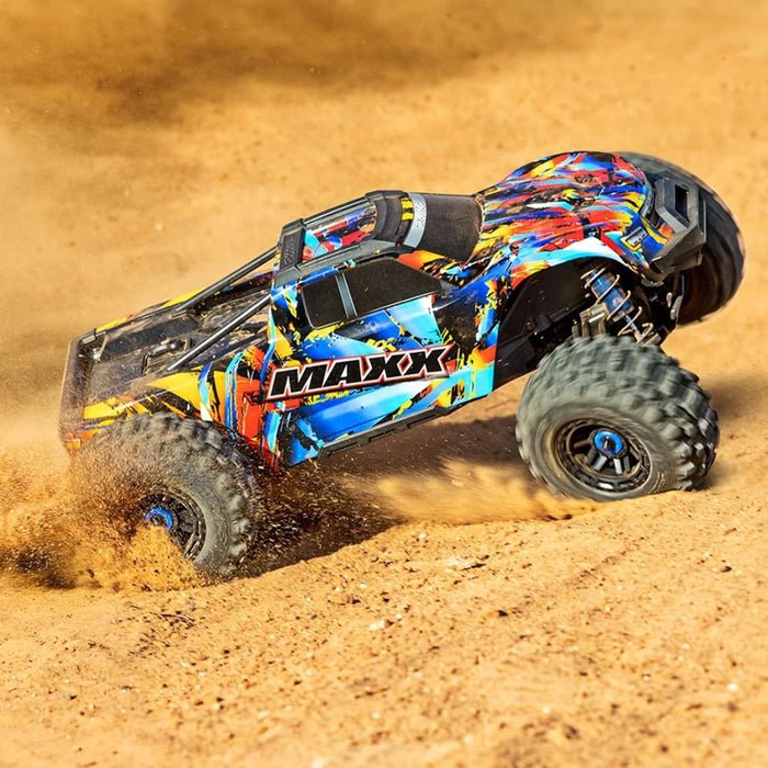 TRAXXAS Maxx Wide Colourful 1:10 RC Model Car Monster Truck 4WD RtR 2.4GHz