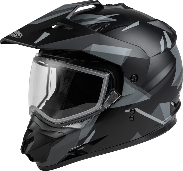 Gmax A2114076 Gm-11S Ripcord Adventure Snow Helmet Matte Black/Grey Lg