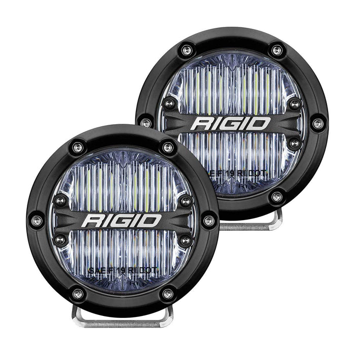 RIGID Industries 360-SERIES 4 INCH SAE J583 FOG LIGHT WHITE | PAIR