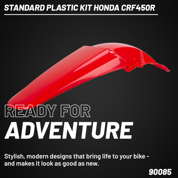 Polisport Standard Plastic Kit for Honda CRF450R (2002-2003) OEM Quality Kit with Superior Fit, Flexibility, and Durability (Red)