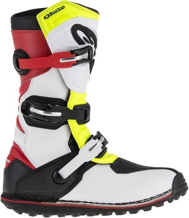 Alpinestars Men's Tech T Motocross Boot, White/Red/Yellow/Black, 10