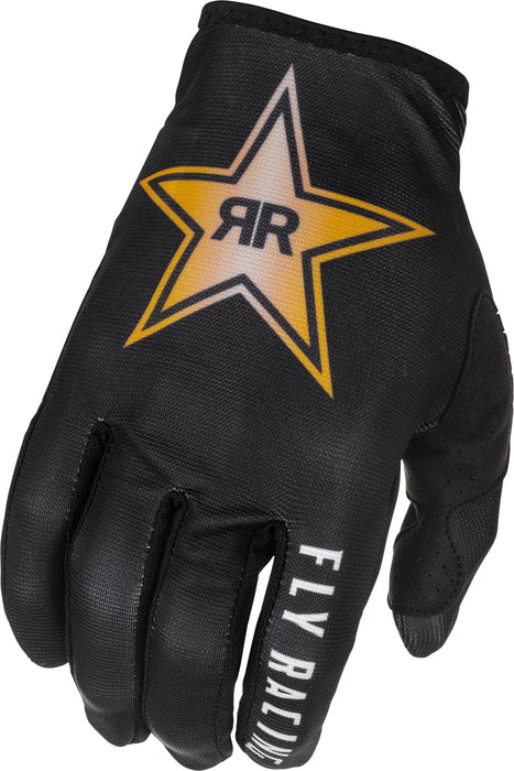 Fly Racing 2022 Adult Lite Gloves (Black/Gold, X-Small)