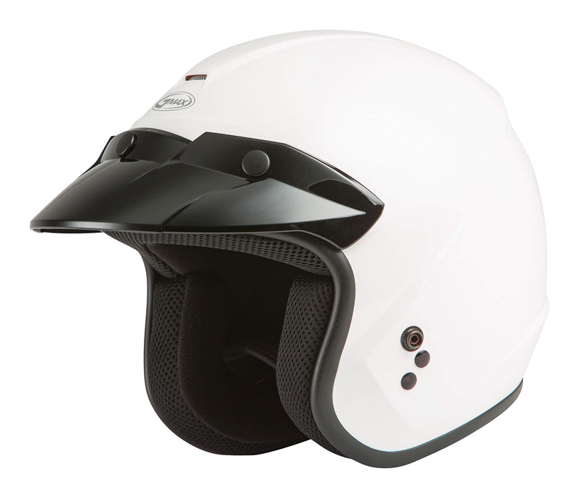 GMAX OF-2 Open-Face Helmet (White, Medium)