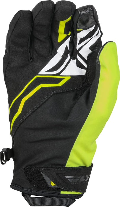 Fly Racing 2022 Adult Title Gloves (Black/Hi-Vis, Medium)